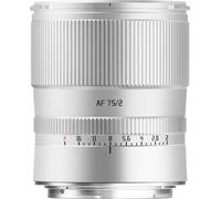 TTARTISAN Obiettivo AF 75 mm F2 Full Format per Nikon Z, autofocus, grande apertura con anello di apertura cliccato, compatibile con fotocamere Nikon Z Mount (argento)