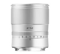 TTArtisan Obiettivo AF 75 mm F2 full-formato, grande apertura, luce STM AF autofocus per fotocamere mirrorless Z-mount Z5 Z6 Z7 Z6II Z6III Z7I Z9 Z8 ZF Z50 ZFC Z30. (argento)