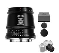 TTArtisan Obiettivo APS-C 17 mm F1.4 con messa a fuoco manuale, compatibile con fotocamere MacroM43 Mount EPM EPL E-P E-M Pen-F G GF GX GM GH (nero)