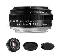 TTArtisan Obiettivo grandangolare APS-C da 25 mm F2 per fotocamera con grande apertura, obiettivo fisso manuale compatibile con fotocamere Fuji X-Mount X-A2 X-A2 X-A3 X-A5 X-A7 X-H1 XT1 X-T2 X-T3