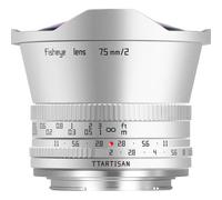 TTArtisan 7,5 mm f/2,0 Fisheye, argento Sony attacco E