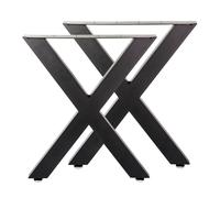 TTBase per tavolo 72x60 cm forma a X colore nero Telaio per tavoli gambe tavolo
