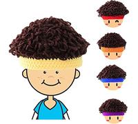TTBDBFH Handmade Wool Wavy Hair cap,Baby Wig Hat Explosive Head Wig cap,Children Casual Wig Handmade Hat,Soft & Warm Winter Knitted Wig Hat,Cute Funny cap for Boy Girl