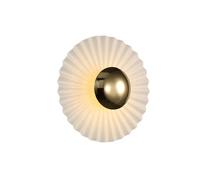 TTBDDDYH Lampada da parete moderna a LED Lampada da parete per interni bianca Lampada da parete da comodino rotonda da 9,8 pollici Lampada da parete a 1 luce Vanity Light 12W Corridoio Soggiorno Porti