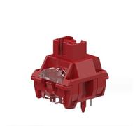 TTC 10XTTC V2 - Interruttori meccanici lineari silenziosi per tastiera, pre-lubrificati, struttura a doppio silenzio, alloggiamento trasparente RGB, per compatibili con MX (rosso)