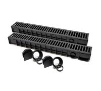 TTCanale di scolo 2x1m con griglia per scarico acqua 12,5t Canaletta di drenaggi