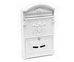 TTCassetta postale a parete stile classico bianco