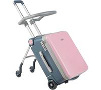 TTCHDPBX Valigia Bagaglio a Mano Il bagaglio a mano multifunzionale impermeabile può sedersi e salire a bordo del bagaglio da viaggio Resistenza all'usura e assorbimento degli urti
