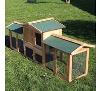 TTConigliera XXL con recinto esterno per conigli lepri e piccoli animali