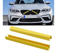 TTCR-II 1 Paio Strisce della Griglia, Inserti Griglia Trim, Emblema della Griglia per Inserti, compatibile con B_MW Serie 1 2 3 4 5 6 7 F20 F21 F22 F23 F30 F31 F32 F33 F36 G30 G32 G11 G12 G14 (giallo)