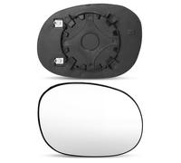 TTCR-II 1PC Compatibile con Vetro Specchio Citroen C2 03-09/C3 02-10/C3 Plurie 03-10/XSARA Picasso 99-07/Peugeot 206/1007 Vetro Specchio Retrovisore Riscaldato,Picasso Specchietto Retrovisore-Destra