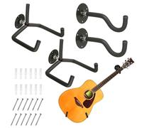 TTCR-II 2 ganci orizzontali da parete per chitarra, per chitarra acustica, classica, da parete, in metallo, guitar, banjo, mandolino