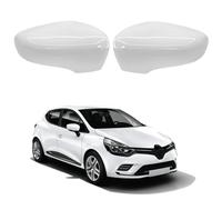 TTCR-II 2 PCS Calotte Specchietti Compatibile con Renault Clio mk4 Copri Specchietti 2012-2016 Calotta Specchietto per Captur prima generazione J87 2013-2019/ Zoe 2012-2024 Tappi Specchietti-Bianco