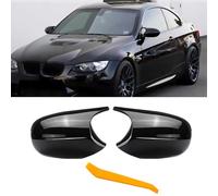 TTCR-II 2 PCS Compatibile con Ricambio Specchietti Esterni BMW Serie 3 E90 E91 E92 E93 LCI Tappo Copri Specchietto Laterale Sinistr Destra Serie 1 E87 E81 E82 E88 LCI-Nero Brillante
