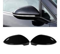 TTCR-II 2PCS Compatibile con Calotte Specchietti VW Golf 8 MK8 2019 2020 2021, Sinistra + Destra Copertura Specchietti VW Golf 8 MK8 Tappi Specchietti Coperchio Specchio Retrovisore - Nero