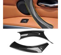 TTCR-II 2PCS Nessun Smontaggio Compatibile con Maniglia Porta BMW Serie 3 E90 E91 E92 E93 316 318 320 323 325(2005-2011),E90 Maniglia per Porta a Clip Lato Passeggero Destro (2005-2011)-Fibra Carbonio