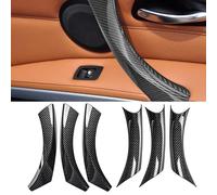TTCR-II 6PCS Nessun Smontaggio Compatibile con Maniglia Porta BMW Serie 3 E90/E91/E92/E93 316 318 320 323 325 328 330 335 Maniglia Interna Sinistra + Destra E90 E91 E92 E93 2005-2011-Fibra Di Carbonio