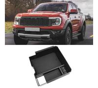 TTCR-II Compatibile con Ford Ranger T9 2023 2024 Contenitore per Console Centrale, Ranger T9 Raptor Wildtrak XLT Braccioli Scatola Portaoggetti 2023 Console Centrale Portaoggetti(Freno elettronico)