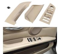 TTCR-II Compatibile con Maniglia Porta BMW Serie 3 E90 E91 2004-2007 | Maniglie Interne per Portiere Auto,Maniglia Interna Sinistra 318i,320i,325i,328i,330i,335i-37.5CM Nessun Smontaggio-Beige