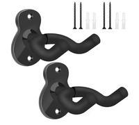 TTCR-II Yumzeco 2 supporti per chitarra da parete per chitarra, accessori da parete per guitar, supporto da parete per guitar ukulele, supporto da parete per acustica elettrica classica