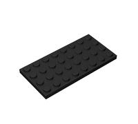 TTEHGB TOY Pannello classico 4 x 8, 100 pezzi nero grandi piastre compatibili con le parti 3035, compatibile con tutte le principali marche di mattoni (colore: nero)