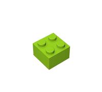 TTEHGB TOY Pietre classiche 2x2, 200 pietre grandi, compatibili con Pieces 3004, set da gioco creativo 100% compatibile con tutte le principali marche di pietra, colori: verde erba