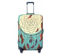 Ttetddd Copertura per bagagli da viaggio Catch Dream Net per valigie alla moda adatta a bagagli da 45,7 a 81,3 cm, nero, piccolo, set di bagagli, Nero , S