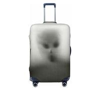 Ttetddd Copertura protettiva per bagagli da viaggio con colibrì fiori primaverili, copertura lavabile per valigie, con cerniera e fibbia, 71,1 cm, Umanoide Mostro Ombra Incubo, x-large