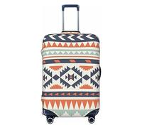 Ttetddd Copertura protettiva per bagagli da viaggio con motivo tribale azteco, lavabile, con cerniera e fibbia, 71 cm, Strisce Azteche Boemia, L