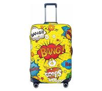 Ttetddd Copertura protettiva per bagagli da viaggio, lavabile, con cerniera e fibbia, 61 cm, Strani Graffiti, x-large