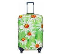 Ttetddd Copertura protettiva per bagagli da viaggio, lavabile, con cerniera e fibbia, 71,1 cm, Girasoli Verdi, M