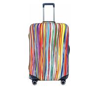 Ttetddd Copertura protettiva per valigie da viaggio etnica e tribale africana, lavabile, con cerniera e fibbia, 61 cm, Arte astratta Ar, L