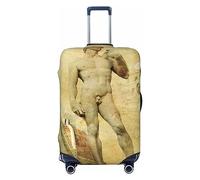 Ttetddd Copertura protettiva per valigie da viaggio in stile africano con pelle di ghepardo, lavabile, con cerniera e fibbia, 71,1 cm, Antica Arte Retro, L