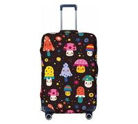 Ttetddd Custodia protettiva per valigie da viaggio con cuori carini, lavabile, con cerniera e fibbia, 71,1 cm, Funghi Carini, x-large