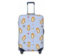 Ttetddd Graziosi girasoli dipinti a olio protezione per bagagli da viaggio copertura lavabile per valigie, copertura per bagagli con cerniera e fibbia, 71,1 cm, Graziosa tigre., x-large