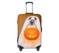 Ttetddd Happy Frogs - Copertura protettiva per bagagli da viaggio, lavabile, con cerniera e fibbia, 71,1 cm, Lanterna zucca fantasma cane Halloween, M