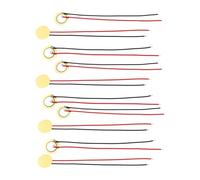 TTETTZ 10 Sensori Sonori Piezoelettrici a Disco Mm con Cicalino Via Cavo, Trasduttore Piezoelettrico per Microfono, Batteria,