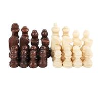 TTETTZ 32 Pezzi di Scacchi in Legno, Pedoni, Pedine, Pedine per Il Gioco della Dama, Pezzi degli Scacchi per La Casa, La Scuola, Bambini E Adulti, 2,5 Pollici