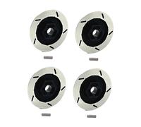 TTETTZ 4 Dischi Freno per Ruote RC in 1/12, Esagono da 12 Mm, Decorazione in Alluminio per Auto in MN128, Nero