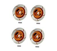 TTETTZ 4 Dischi Freno per Ruote RC in 1/12, Esagono da 12 Mm, Decorazione in Alluminio per Auto in MN128, Oro