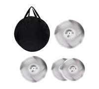 TTETTZ 4pcs Mute Practs Of Practice Sostituzione Sostituzione Della Lega Leggera 14'Hihats+16 Shock+18'Crash Platmbals per Stage Music Room