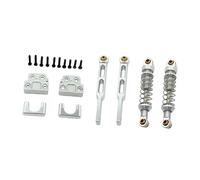 TTETTZ Ammortizzatori Posteriori RC, assale Posteriore, Balestra, aste modificate, Set di Viti in 1:12, Hardware di Montaggio per MN82T, Argento