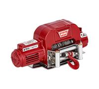 TTETTZ Argano in Metallo Telecomandato per Cingolati RC, Mini Argano Elettrico in Metallo, Aggiornamento per Parti di Camion 1/10, Rosso