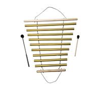 TTETTZ Campanello a Note per Meditazione E Consapevolezza. Campanello a Fila Singola. Strumento a Percussione per La Gestione Delle Lezioni, oro