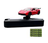 TTETTZ Centrotavola Modello Auto in Miniatura 1/64 con Contrassegno di Parcheggio per Uso sul Cruscotto, Rosso