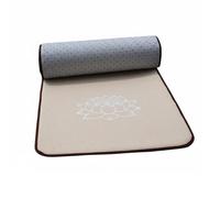TTETTZ Cuscino da Preghiera in Lino Tappetino Meditazione Tappeto Devozione Cuscino Prostrazione con Strato Ammortizzante E Stabilità Durante La Pratica, Lino, 80 200cm