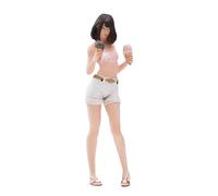 TTETTZ Figura di Ragazza Dipinta in, Decorazione per Micro Scene, Layout, Diorama, Figura per Micro paesaggi, Giardino delle Fate, Oggetto di Scena per, Scala da 1 a 18