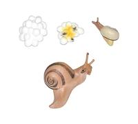 TTETTZ Figure Del Ciclo di Crescita Degli Animali, Decorazioni Educative E Cognitive per Torte, Regali di Compleanno, Materiale Didattico Scientifico per La, lumache 8 cm, Taglia unica