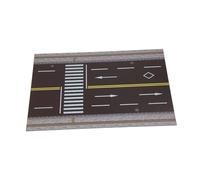 TTETTZ Garage in Miniatura Pressofuso per Layout di Scena in Scala 1:64, con Attraversamento Pedonale