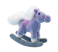 TTETTZ Giocattolo a Forma di Cavallo a Dondolo da 15 Cm, Ornamento per Divano, Grazioso E Tenero Animale di Peluche, Ideale Come Regalo di Compleanno per Bam, Viola